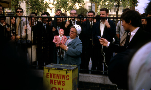 Doris the heckler at Speakers' Corner 1968. Photograph: Chris Kennett