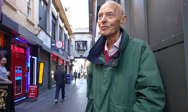 East Londoners on tour: Harvey Gould takes filmmakers Phil Maxwell and for a trip around Soho. Photograph: Phil Maxwell