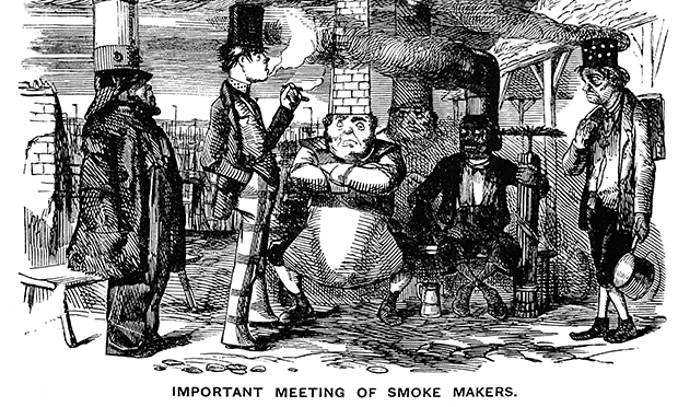 A meeting of 'smoke makers' in Dirty Old London