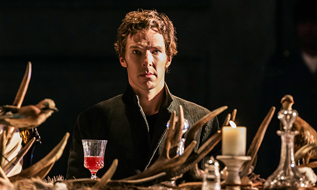 Benedict Cumberbatch as Hamlet in the Barbican's production of the Shakespeare play. Photograph: Johan Persson