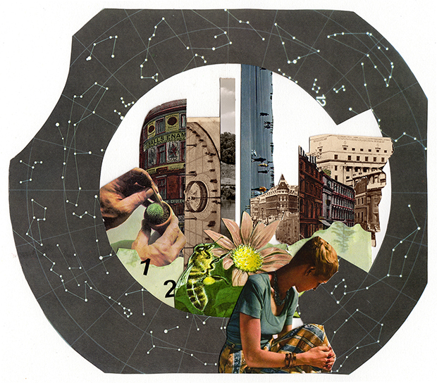 Collage by Laura Phillimore for An attempt at exhausting a place in London