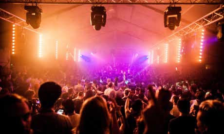 Revellers at Oval Space. Photograph: Lee Arucci