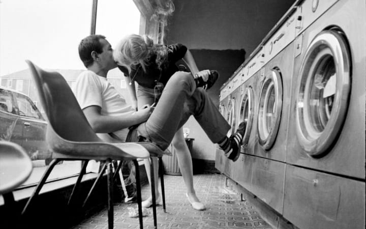 Doing the laundry: photograph of Brick Lane by Phil Maxwell