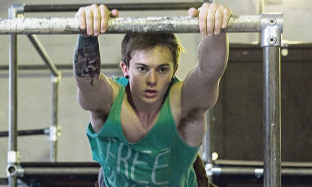 Alex Pownall at the London Parkour Academy. Photograph: Eleonore de Bonneval