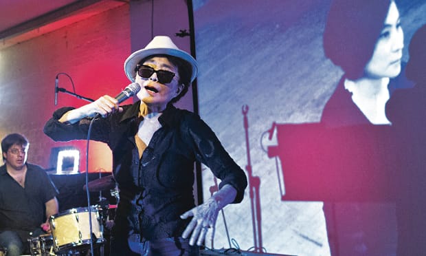 Yoko Ono at Cafe Oto. Photograph: Dawid Laskowski