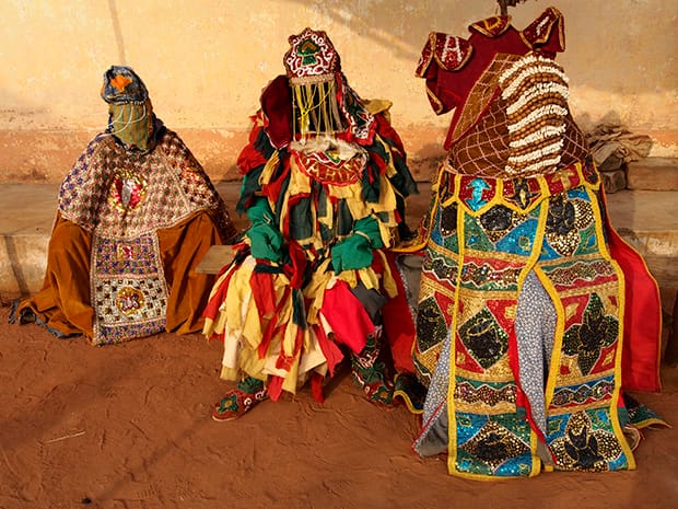 Egungun at Porto Santo-Sakete village, Benin © Jeremy Hunter 2013