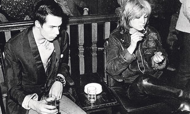 Viv Albertine (right) hanging out with Sid Vicious