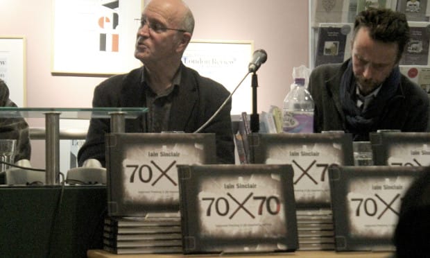 Iain Sinclair discusses cinema at LRB launch of 70x70
