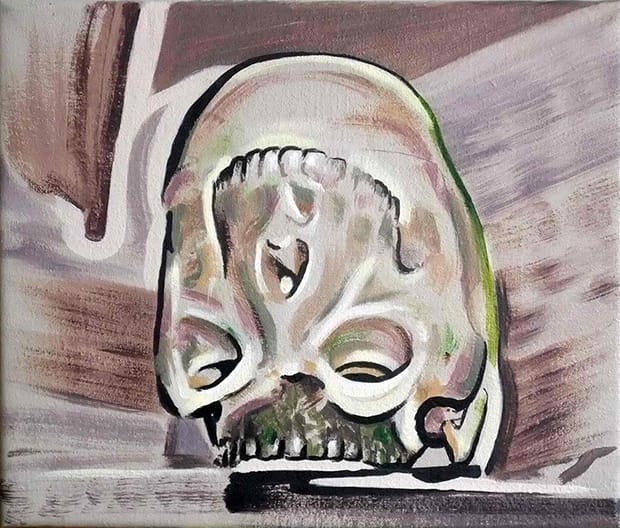 Paradox portrait: Skull A by Darren Coffield