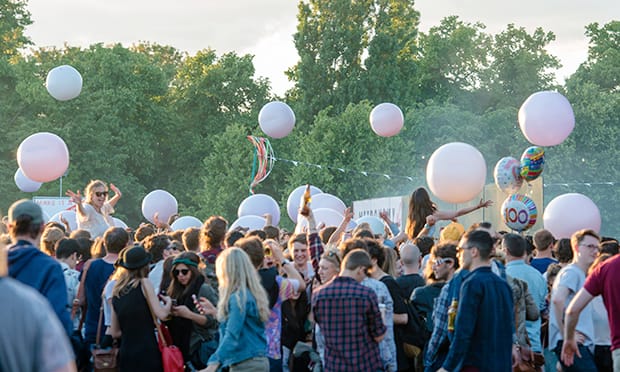 Field Day revellers. Photograph: Carolina Faruolo