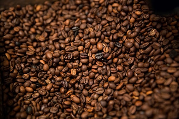 Full of beans: Kaffa Coffee roasts its own beans on site. Photograph: Eleonore de Bonneval