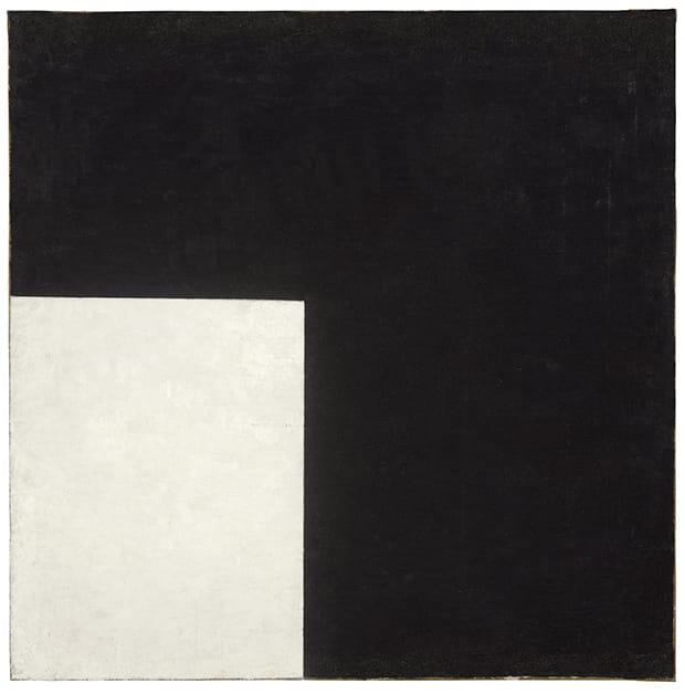 Kazimir Malevich – Black and White Suprematist Composition 1915. Image courtesy of Moderna Museet Stockholm