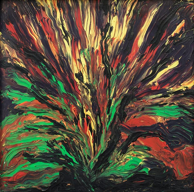 Volcanic Eruption by Mary Barnes, image courtesy of Dr. J Berke, photo by Ollie Harrop