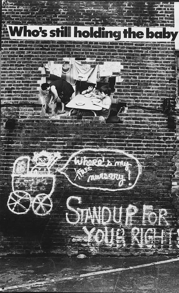 Panel from Who's Holding the Baby? Copyright: Hackney Flashers