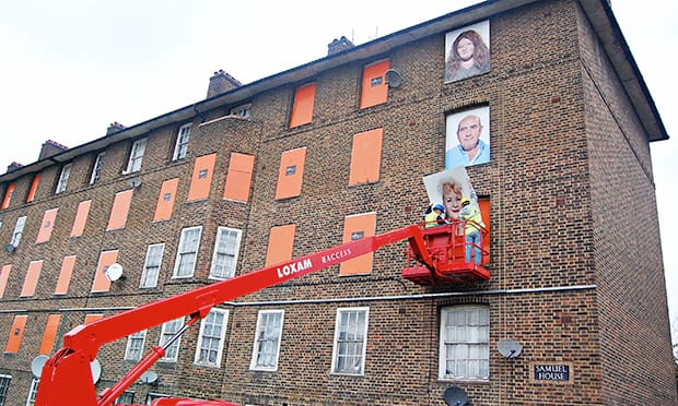 I am Here installation at Haggerston Estate 2009–14. Photograph: Fugitive Images