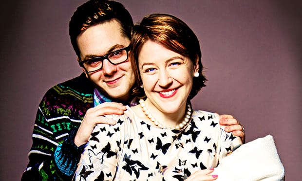 Happy family: Sean Verey and Gemma Whelan to star in Radiant Vermin at Soho theatre. Photograph: Anna Soderblom