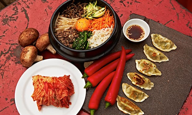 Korean banquet at Hurwundeki. Photogrpah: Hurwundeki