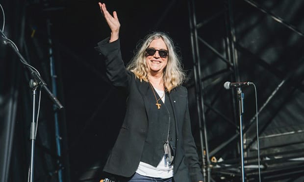 Until next year: Patti Smith at Field Day. Photograph: Carolina Faruolo