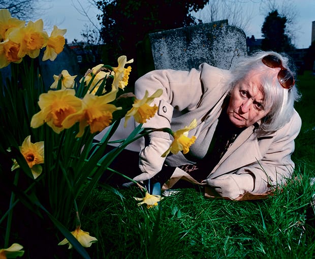 Piotr Karpinski - Old Woman with Narcissus (Let's Talk about Life & Death Darling – St James the Great 620