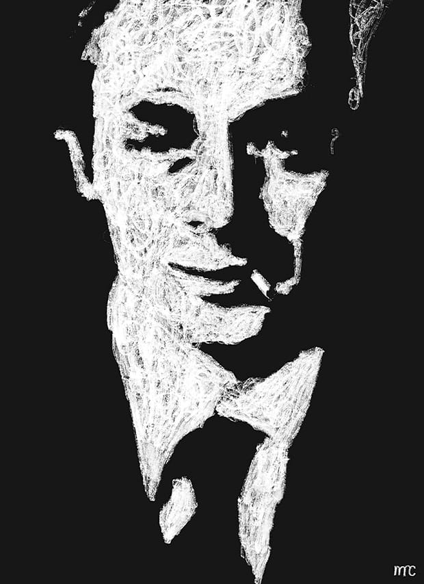 Psychiatrist R.D. Laing. Illustration: Paul Coomey