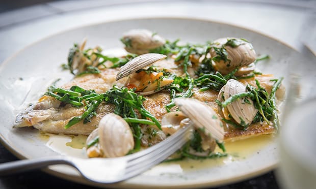 Seabass a la Plancha at Sea Vintage