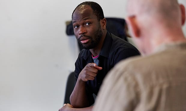 Stefan Adegbola as Charles in After Independence at the Arcola. Photograph: Richard Davenport