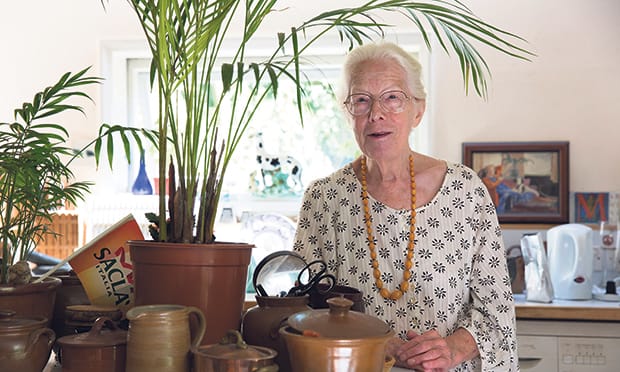 At home: Hackney Citizen food writer Gillian Riley. Photograph: Eleonore de Bonneval