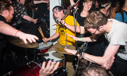 The Black Lips at a Fluffer Records pit part. Photograph: Carla Salvatore